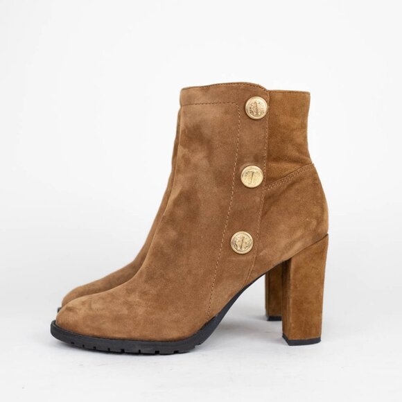 Isaac Mizrahi Gabina Suede Boots Booties 7.5 - Picture 3 of 11